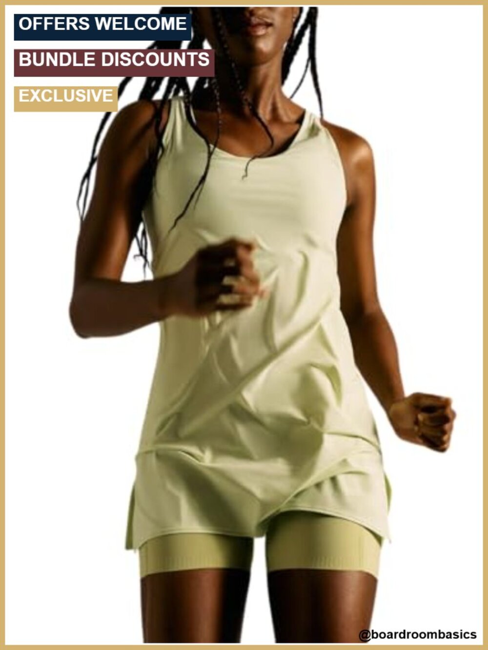 Outdoor Voices Jog Dress Lightweight Athletic Built-In Shorts